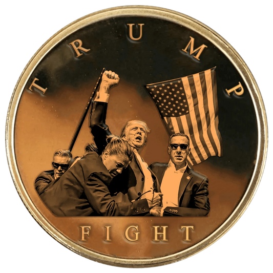 Trump Fight Gold Coin