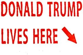 Donald Trump's House Stamp Self Inking Rubber Stamp with Red Ink and Arrow