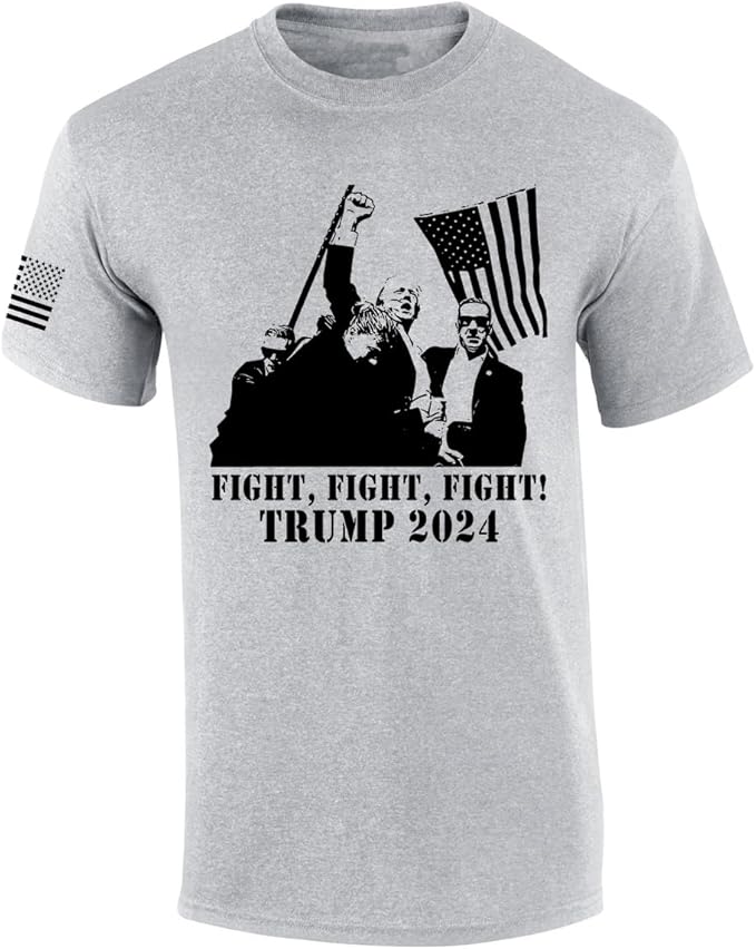 Trenz Shirt Company Fight Fight Fight Trump Shot 2024 Short Sleeve T-Shirt