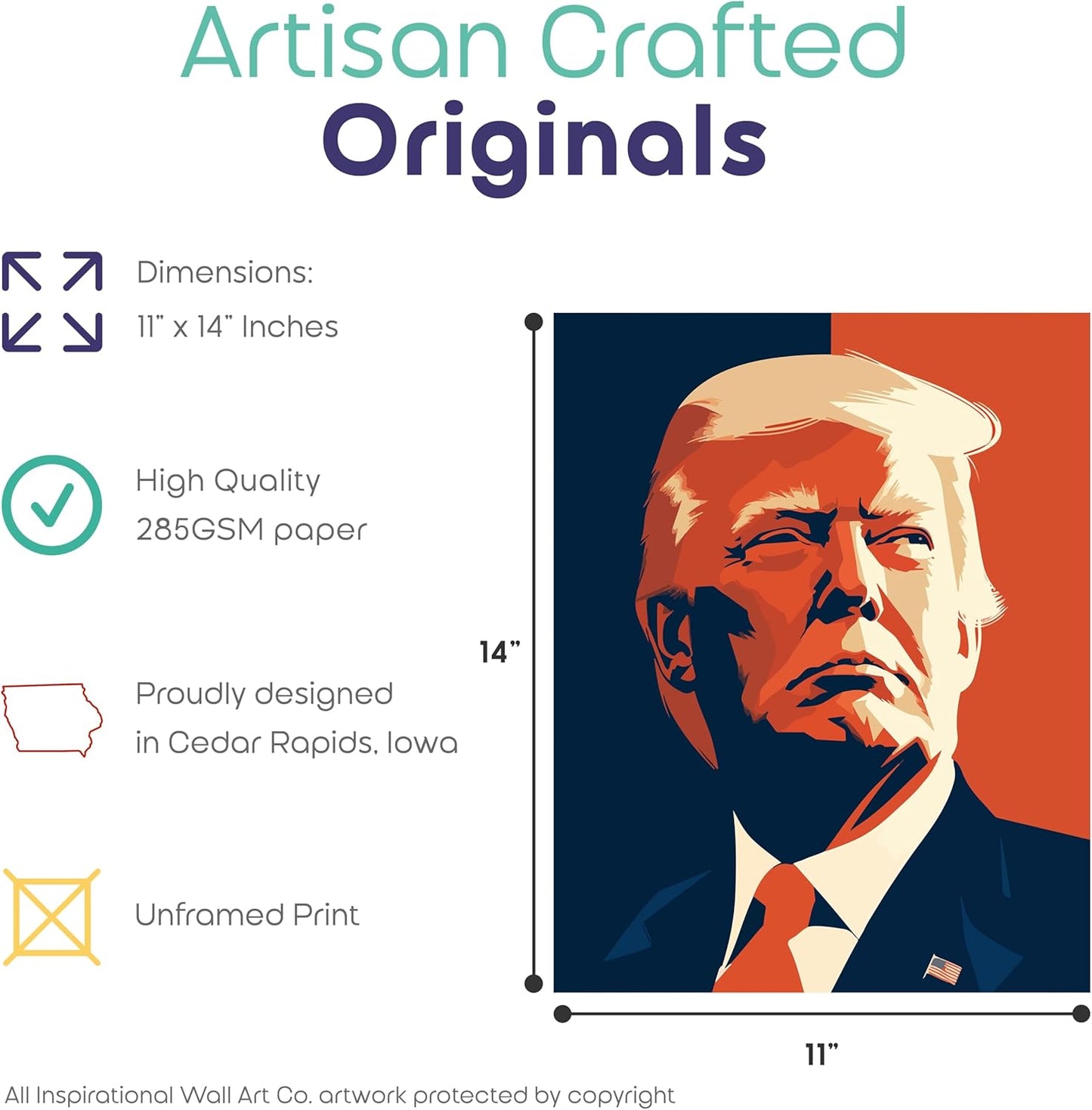 Donald Trump Poster Picture (11" x 14")(No Frame)