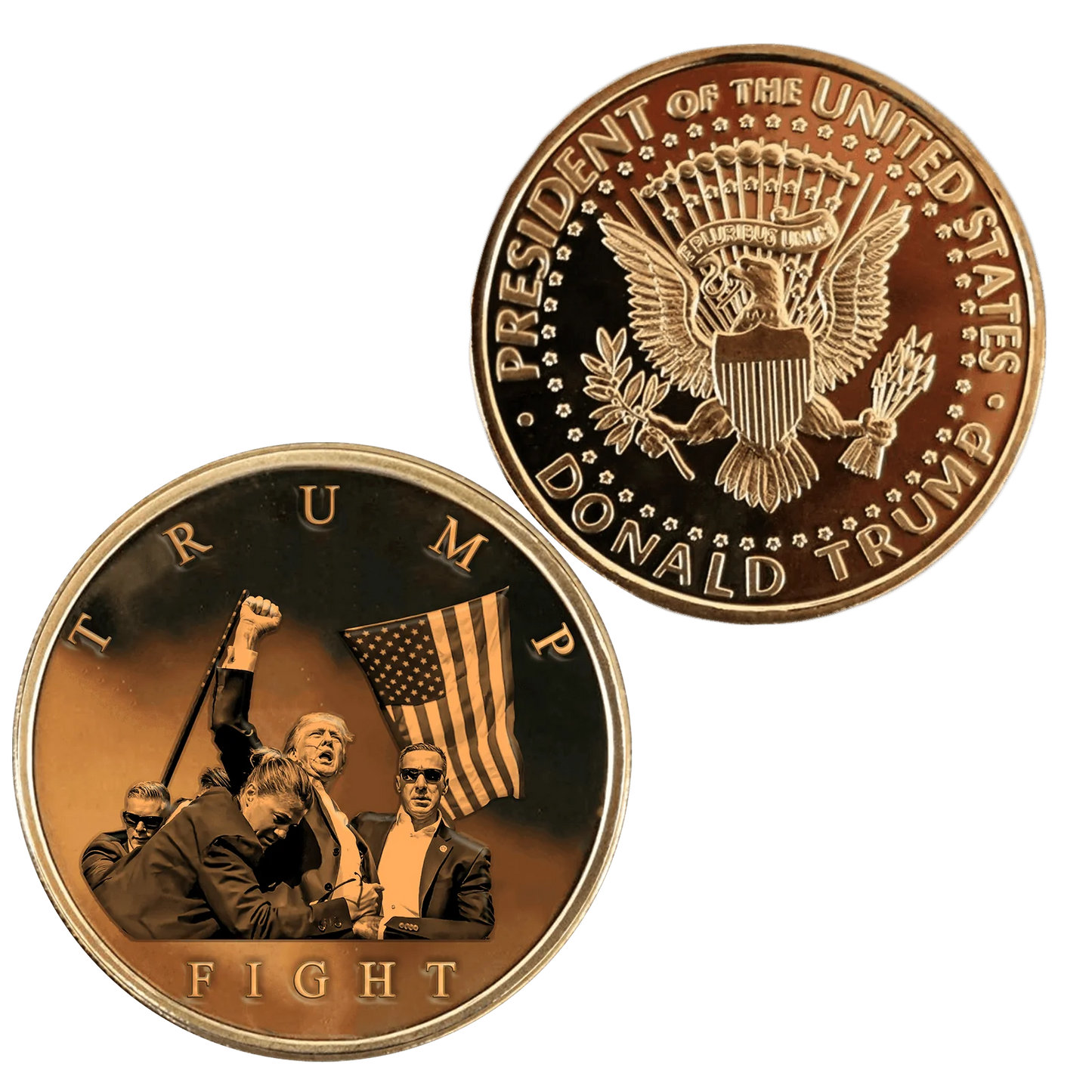 Trump Fight Gold Coin