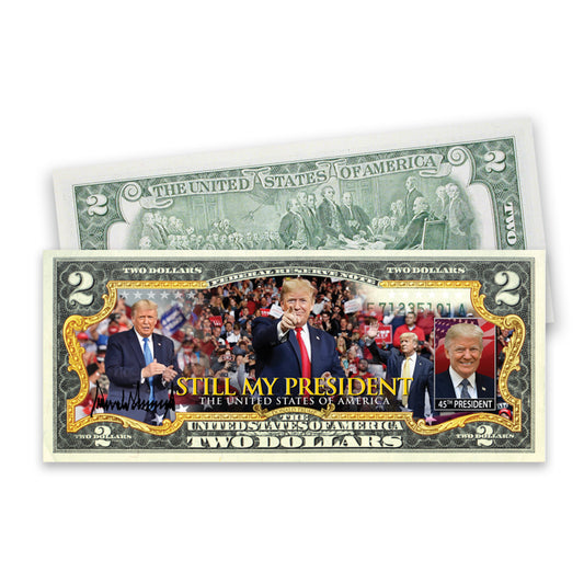 Donald Trump Presidential *Life & Times* Genuine LEGAL TENDER US $2 Bill