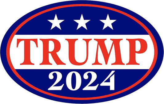 Donald Trump 2024 Magnetic Political Bumper Stickers for Cars - Political Decals for Car, Car Decals Bumper Sticker, Republican Sticker for Cars, Magnet Sticker, Car Stickers and Decals - 3.5" x 5.5"