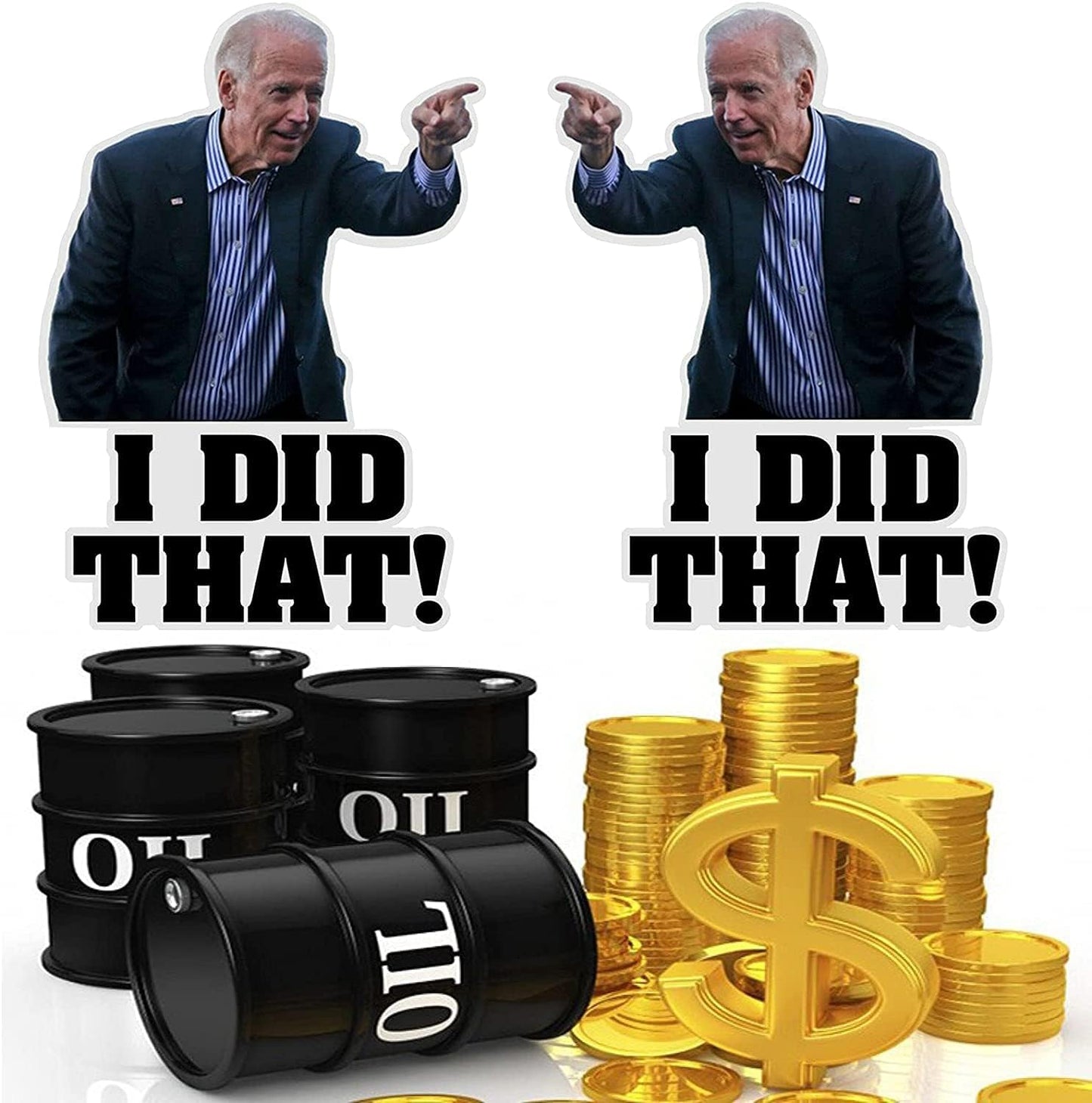200 Pcs I Did That Biden Stickers - Joe Biden Funny Sticker for Car Motorcycle Helmet Window Laptop- (A)