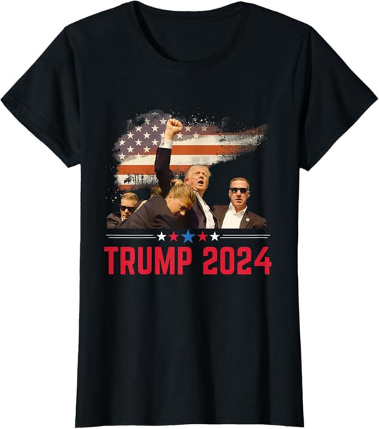 President Trump Trending Political Trump 2024 Election T-Shirt (Woman)