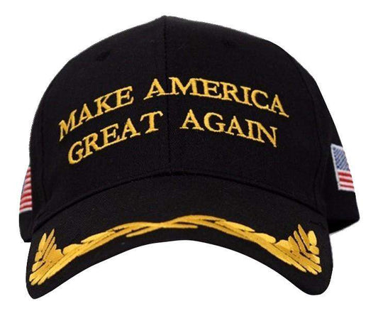 MAGA Make America Great Again Donald Trump USA Flag Baseball Cap Hat BLACK OLIVE