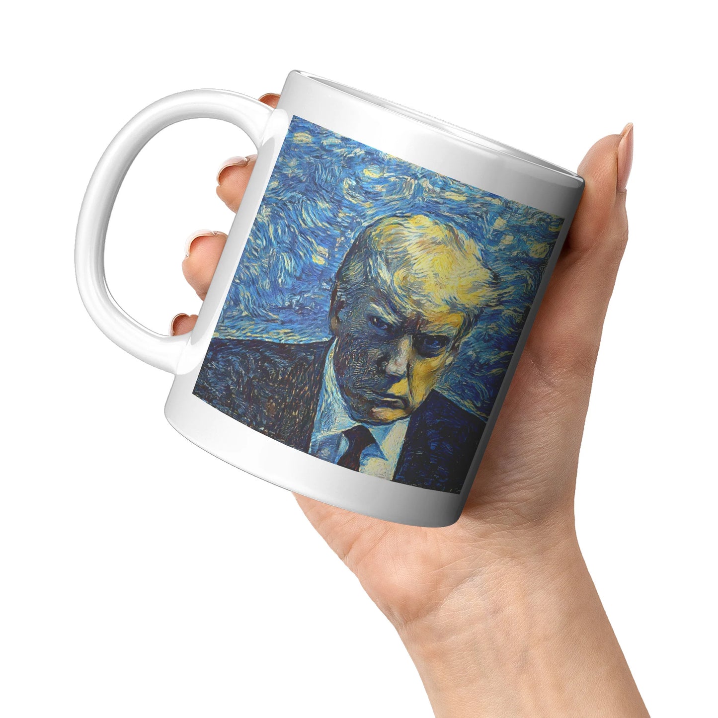 Trump Mug Shot Starry Night MAGA Mug