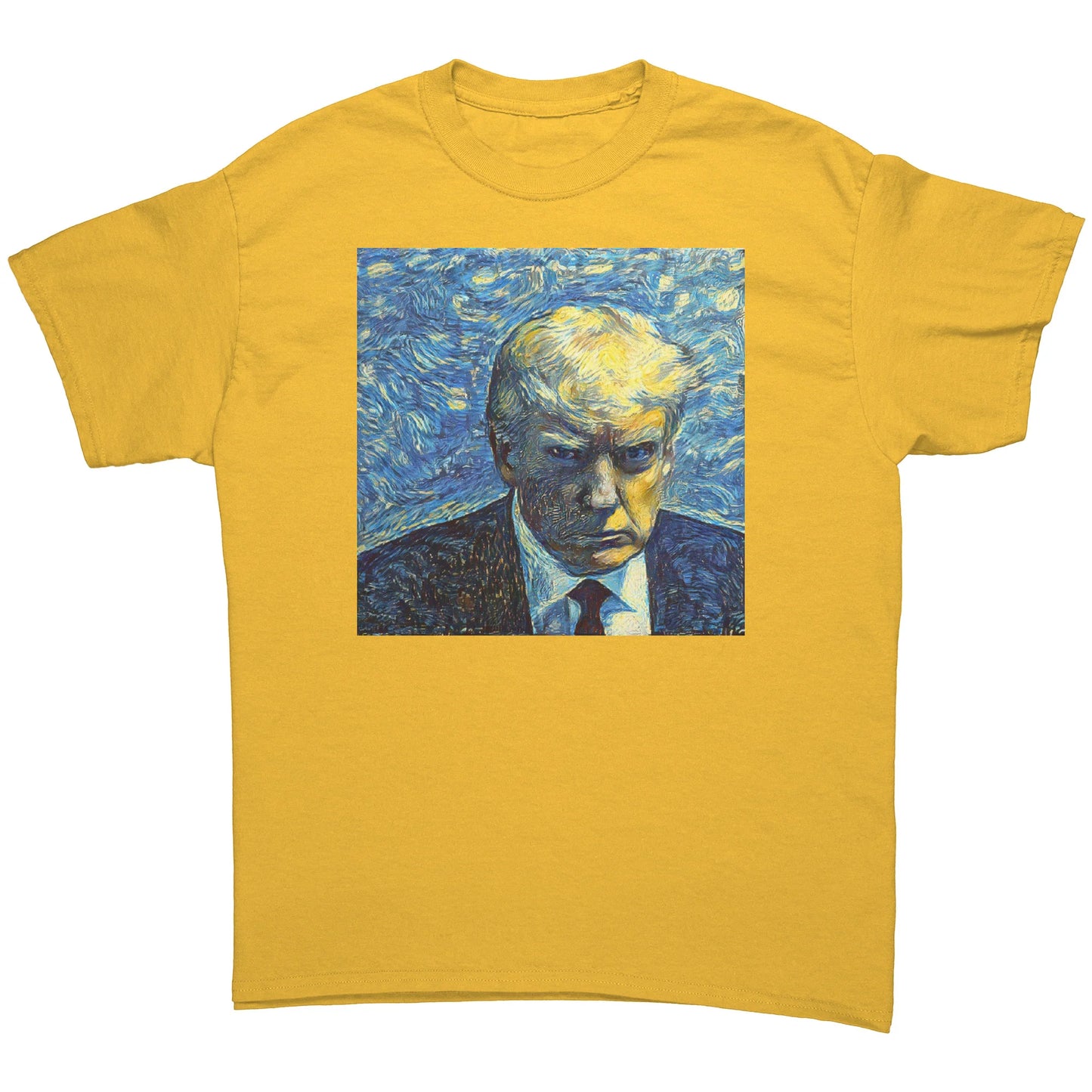 Trump Mug Shot Starry Night MAGA T-Shirt