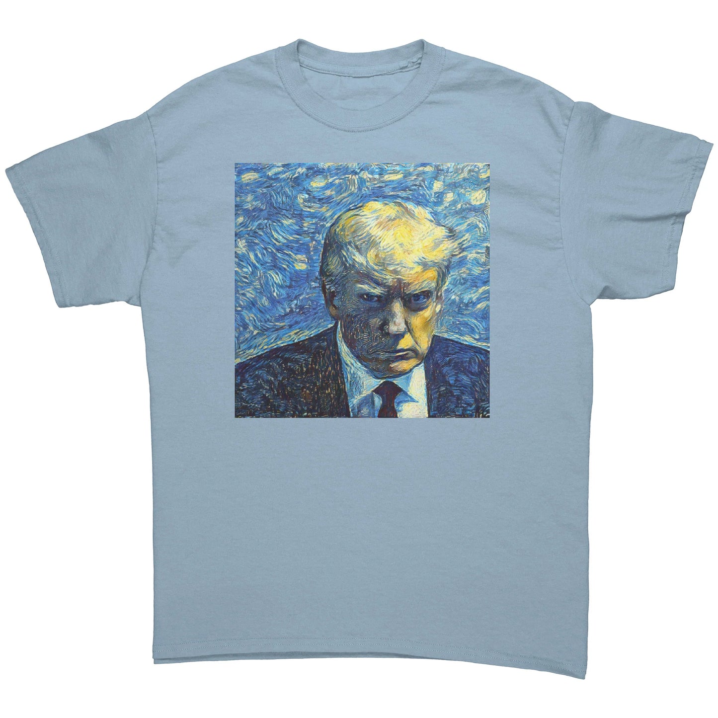 Trump Mug Shot Starry Night MAGA T-Shirt