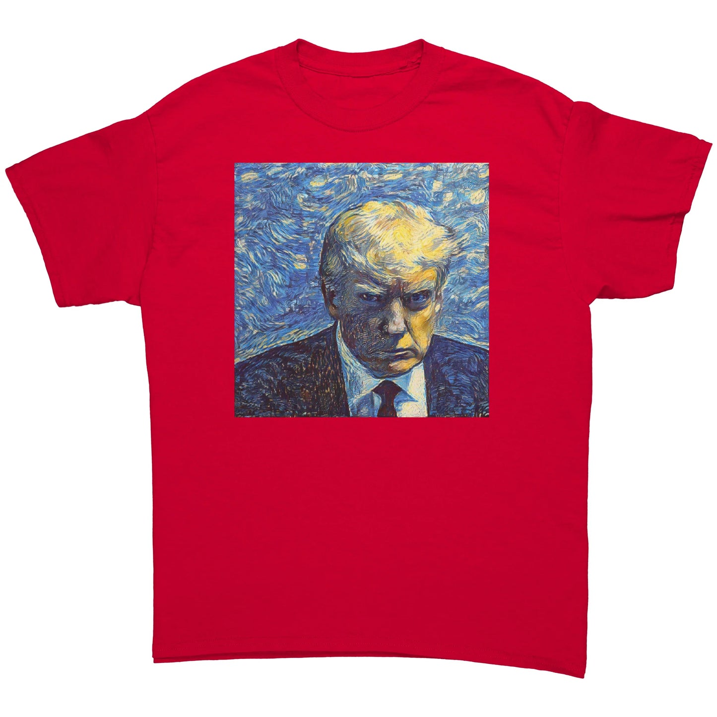 Trump Mug Shot Starry Night MAGA T-Shirt