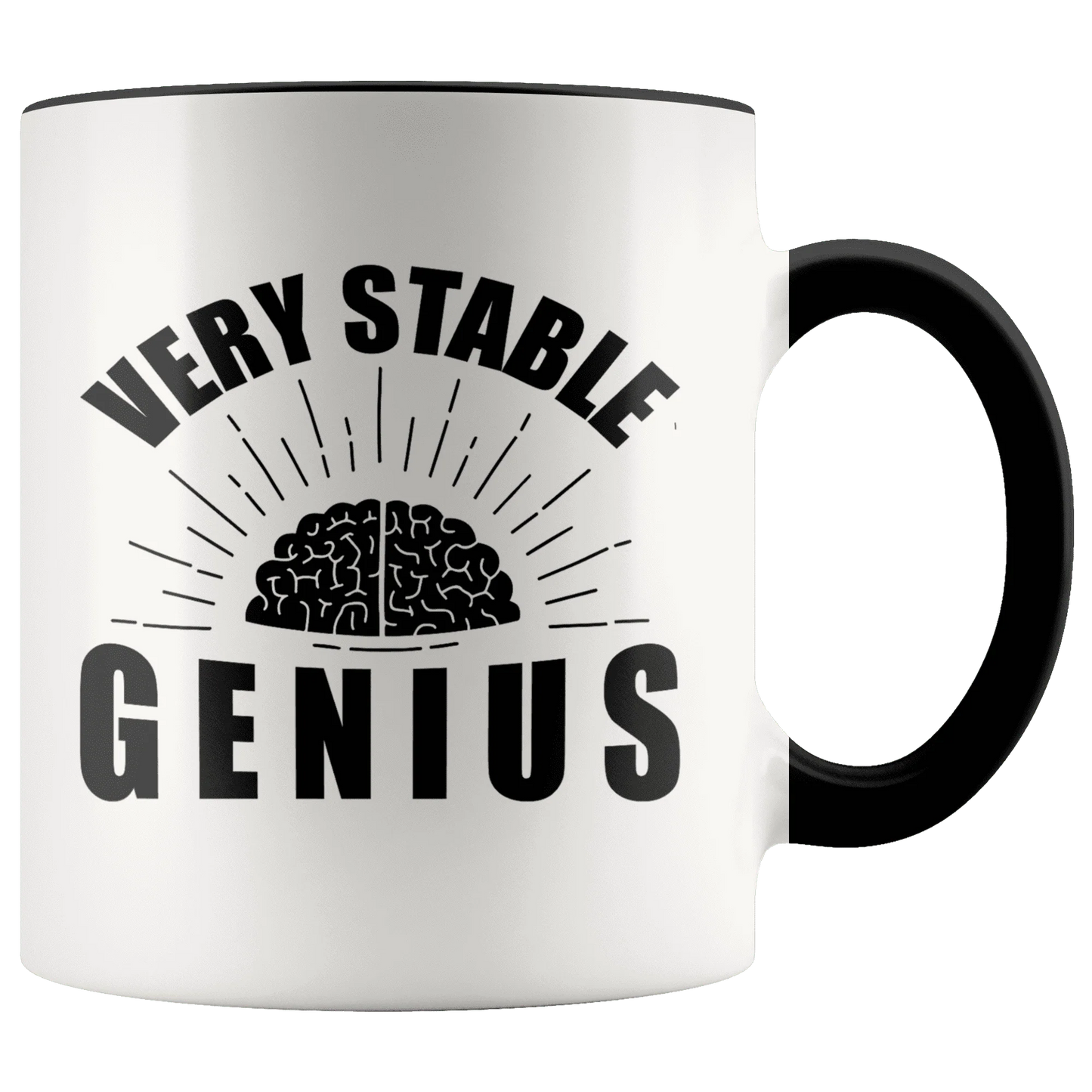 Very Stable Genius with Brain Trump MAGA Mug