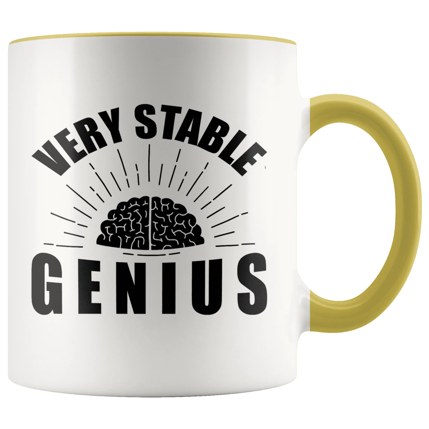 Very Stable Genius with Brain Trump MAGA Mug