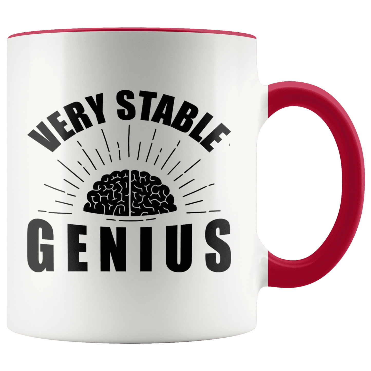 Very Stable Genius with Brain Trump MAGA Mug