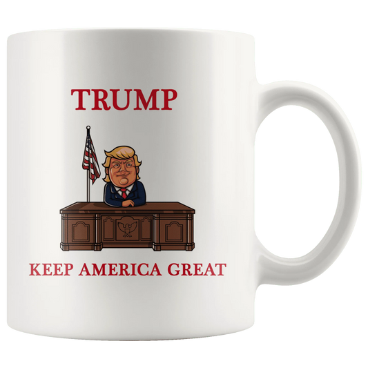 Trump Desk Keep America Great MAGA Mug