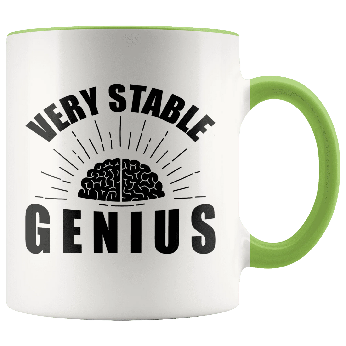Very Stable Genius with Brain Trump MAGA Mug