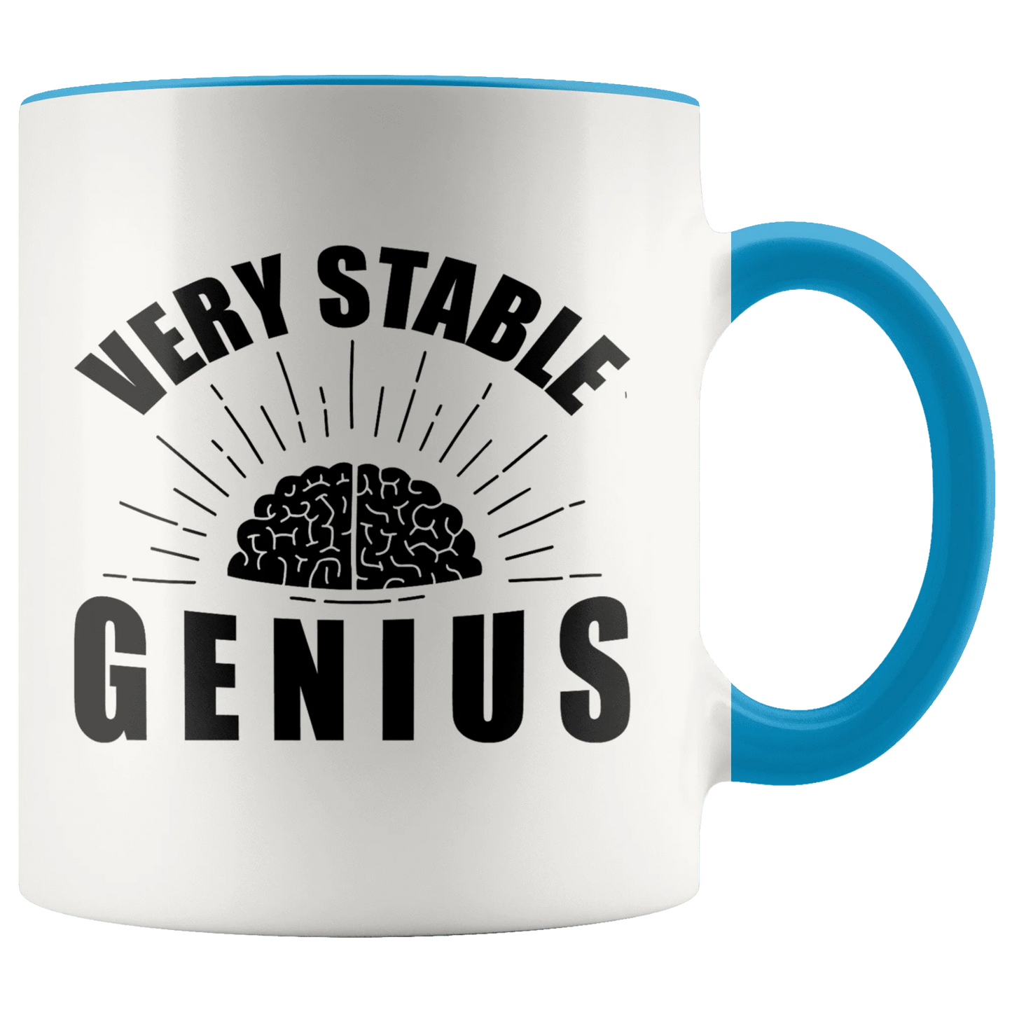Very Stable Genius with Brain Trump MAGA Mug