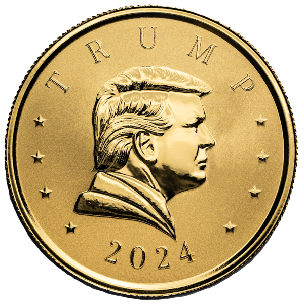 Gold Trump 2024 1 Oz Presidential Medal - .9999 Pure