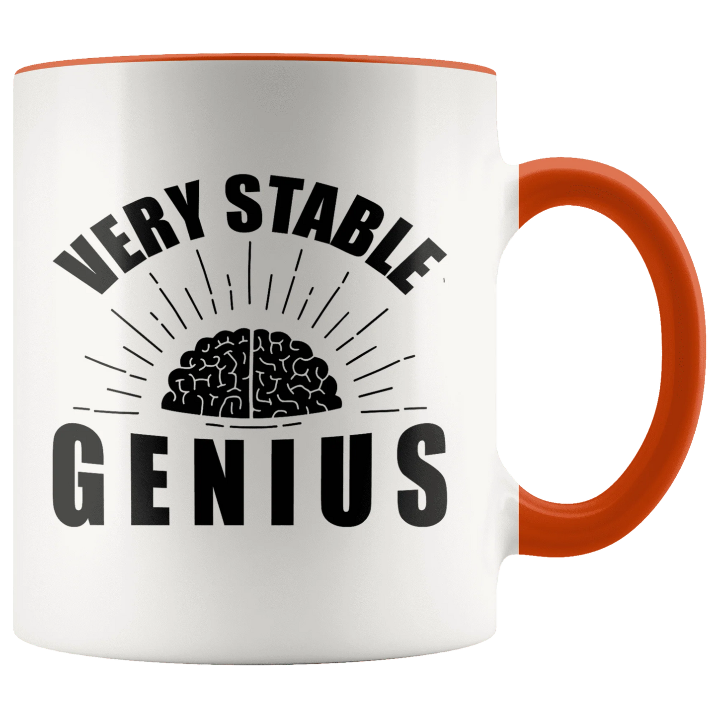 Very Stable Genius with Brain Trump MAGA Mug
